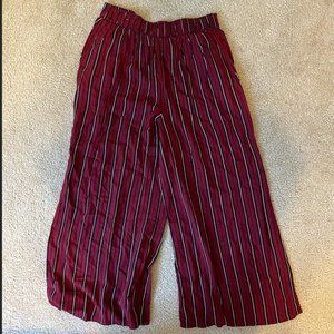 Hollister Striped Resort Pant in Maroon